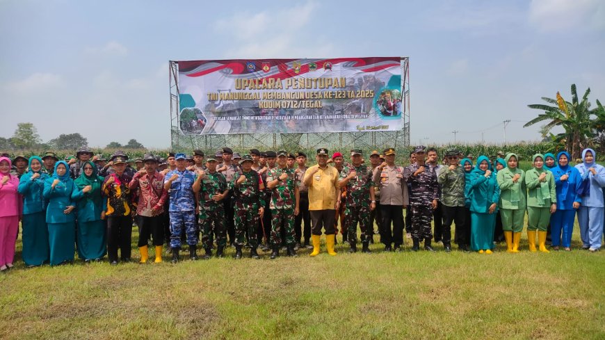 TMMD Reguler Kodim Tegal Di Desa Kesadikan Resmi Ditutup