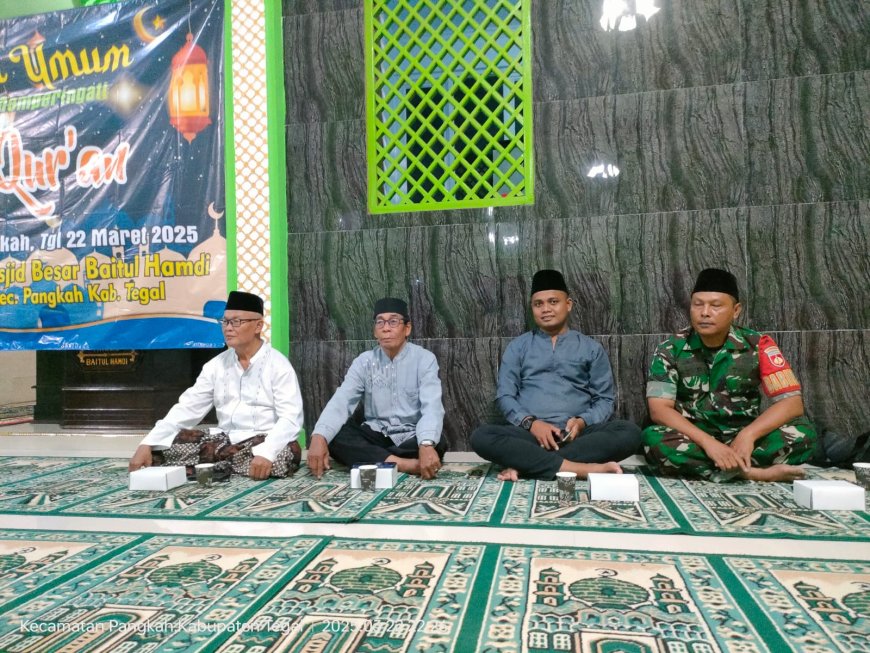 Babinsa Sertu Henri Hadiri Peringatan Nuzulul Qur'an Desa Pangkah