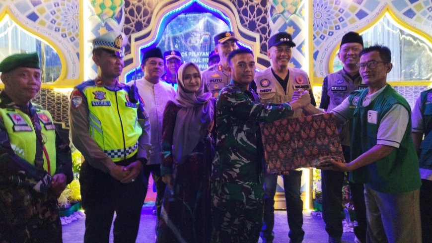 Dandim Bersama Walikota Tegal Monitoring Malam Takbiran dan Arus Mudik Hari Raya Idul Fitri 1446 H