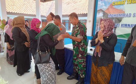 Danramil Tegal Barat Hadiri Acara Pisah Sambut Camat Dan Halal Bihalal