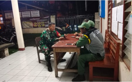 Patroli Malam Bersama Linmas Desa Kambangan