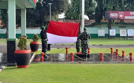 Kodim 0712 Tegal Gelar Upacara Bendera Sebagai Upaya Memelihara Nasionalisme