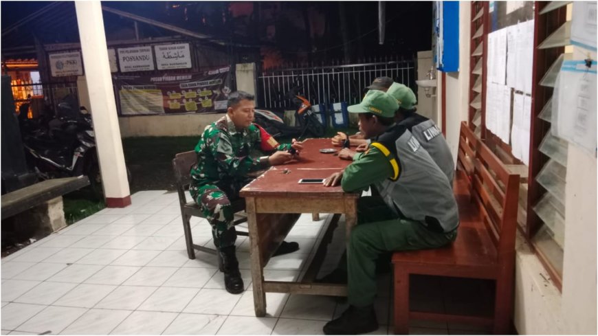 Patroli Malam Bersama Linmas Desa Kambangan