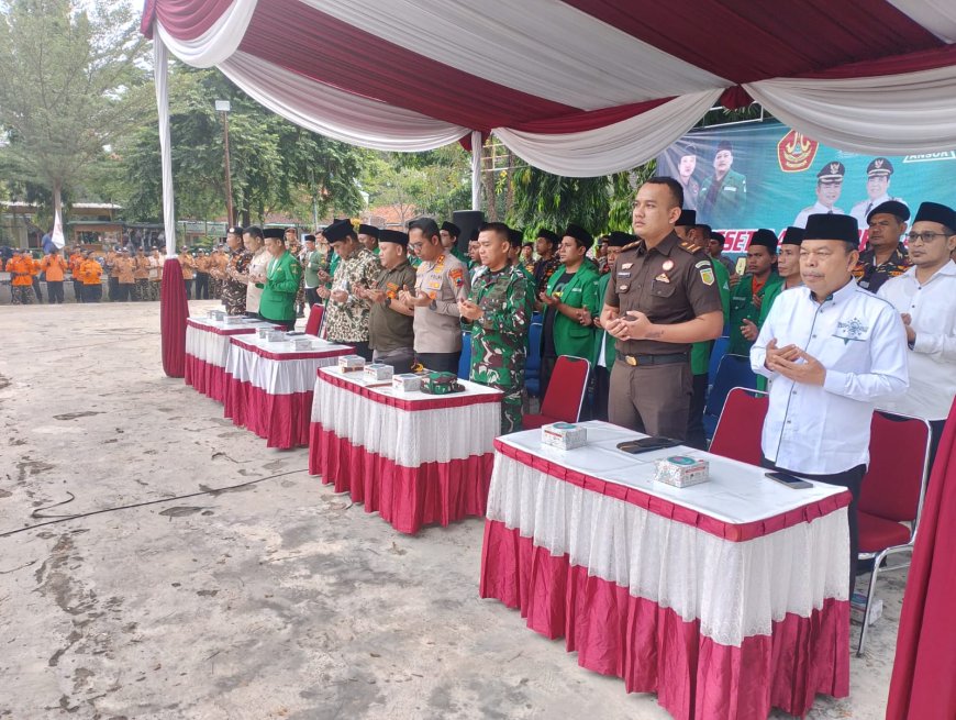 Dandim Tegal Hadiri Apel Kesetiaan Kader Ansor-Banser PC GP Ansor Kabupaten Tegal