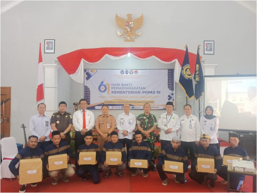 Wakili Dandim, Danramil Lebaksiu Hadiri Peringatan Hari Bhakti Pemasyarakatan Ke-61 Tahun 2025