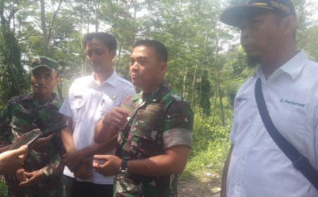 Bantu Warga, Dandim Tegal Prakarsai Bangun Jalan Baru Desa Sangkanjaya