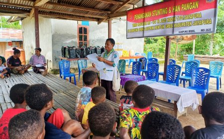 Tekan Angka Stunting, Satgas TMMD Kodim Jayapura Gelar Penyuluhan