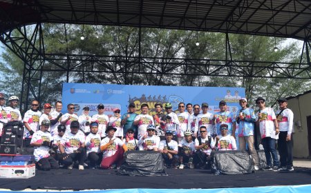 Dandim 0712 Tegal Ikuti Gowes Bareng "Gawe Seneng" Meriahkan Hari Jadi ke-424 Kabupaten Tegal