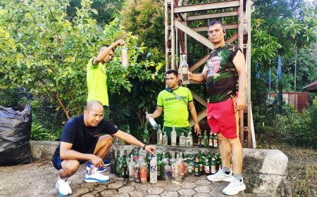 Pembersihan Stadion Mandala Temukan Banyak Botol Bekas Miras, Kasdim Jayapura: Dorong Masyarakat Tingkatkan Kepedulian Lingkungan