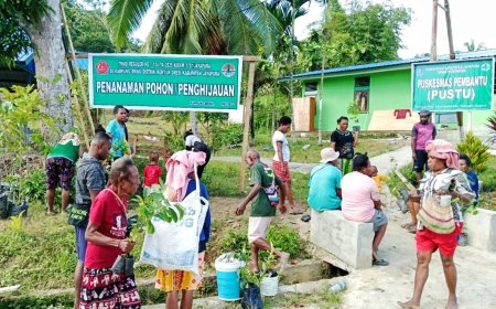 Jaga Kelestarian Lingkungan Satgas TMMD Kodim Jayapura Gelar Penghijauan