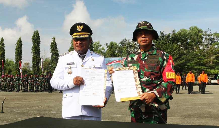 Kodim Jayapura Gelar TMMD Ke-124 di Kampung Bring, Dandim : Cuaca Menjadi Tantangan Terbesar