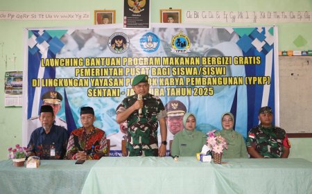 Launching PMB Untuk Pelajar di Sentani, Dandim Jayapura: Pemenuhan Gizi Sejak Dini Sangat Penting Untuk Mencetak Generasi Bangsa Yang Berkualitas