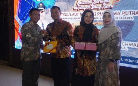 Dandim 0712 Tegal Hadiri Acara Pisah Sambut Danlanal Tegal di Pendopo Ki Gede Sebayu