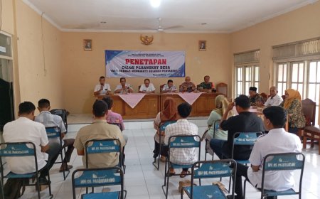 Babinsa Koramil 18 Pagerbarang Hadiri Rapat Penetapan Calon Perangkat Desa Pagerbarang