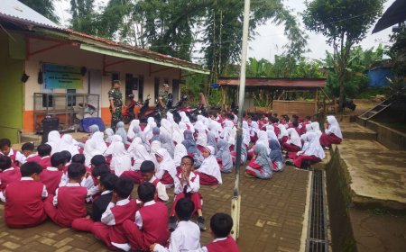 Babinsa Koramil 04 Karangkobar Berikan Pelatihan PBB Siswa Siswi  SDIT Insan Mulia Karangkobar
