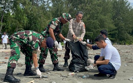 Danramil Jayapura Selatan Turut Serta Dalam Aksi Grebek Sampah Peringatan Hari Lingkungan Hidup Sedunia