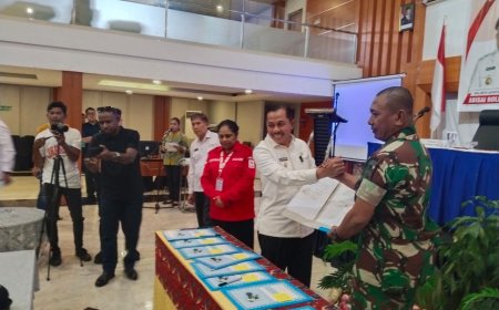 Kodim Jayapura Teken MoU Bersama PMI Kota Jayapura Penuhi Kebutuhan Darah
