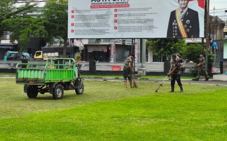 Anggota Kodim 0712/Tegal Laksanakan Pembersihan Pangkalan Di Makodim