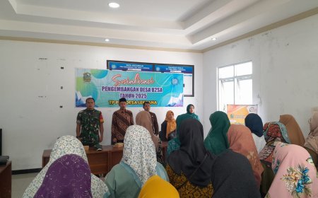 Mewakili Danramil Serka Purnomo Menghadiri Sosialisasi Pengembangan Desa B2SA