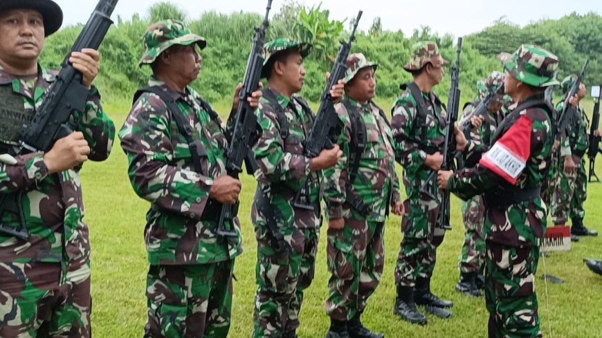 Kodim 0712 Tegal Gelar Latihan Menembak Senjata Ringan di Lapangan Tembak Yonif 407