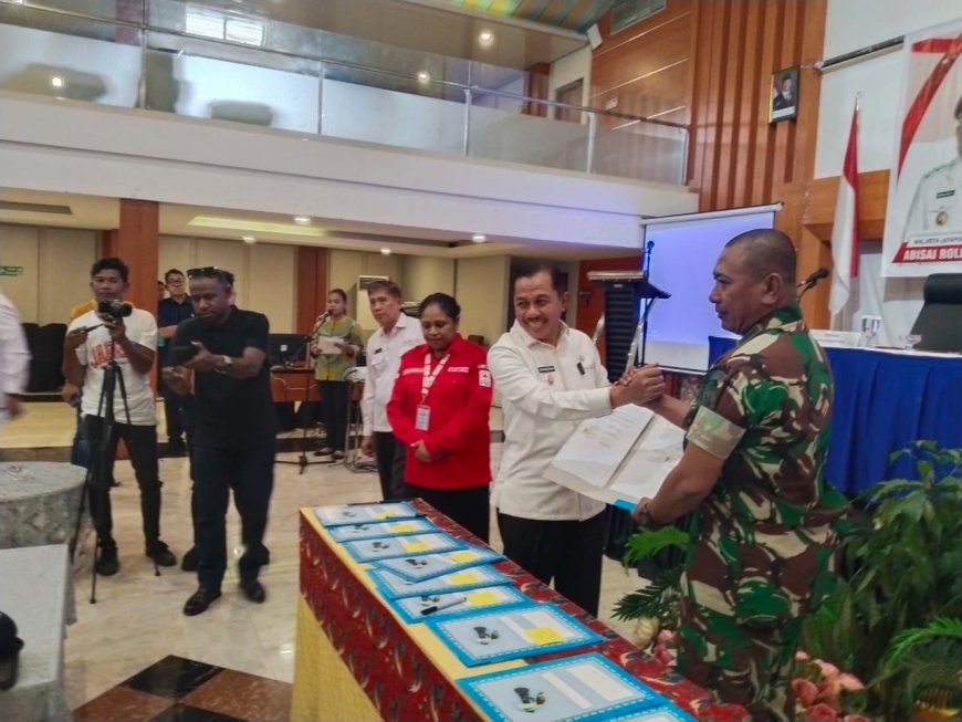 Kodim Jayapura Teken MoU Bersama PMI Kota Jayapura Penuhi Kebutuhan Darah