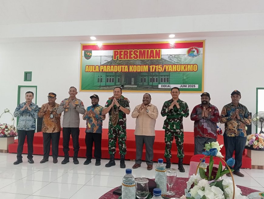 Sinergi TNI dan Pemda Yahukimo Hadirkan Aula Paraduta, Simbol Ketangguhan Prajurit Pegunungan