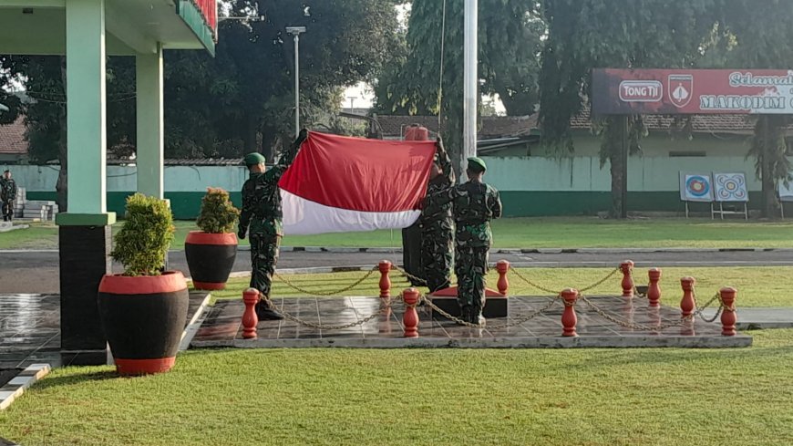 Kodim 0712 Tegal Gelar Upacara Mingguan Hari Senin
