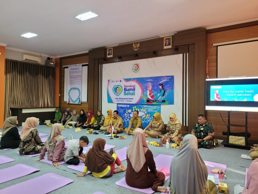 Babinsa Serka Aswin Hadiri Kegiatan “Gerakan Bumil Sehat” di Puskesmas Tegal Barat