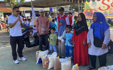 Semarak Tahun Baru Islam 1447 H, Kasrem 172/PWY Lepas Pawai Jalan Santai dan Serahkan Santunan