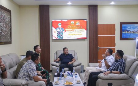 Danrem 172/PWY Sambut Kunjungan Silaturahmi Pangdam I/Bukit Barisan