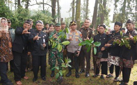 Dandim 0712 Tegal Hadiri Upacara Adat Ruwat Bumi Guci 2025: Merawat Tradisi, Menggerakkan Pariwisata