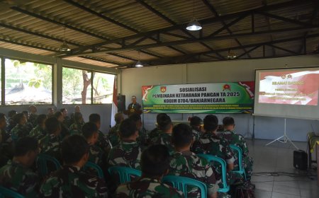Kodim 0704/Banjarnegara Gelar Sosialisasi Ketahanan Pangan di Era Digital
