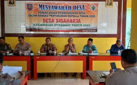 Danramil 05 Suradadi Hadiri Musrenbangdes Sidaharja, Dorong Perencanaan Pembangunan Tahun 2026 yang Partisipatif