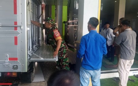 Babinsa Kawal Hari Pertama Penyaluran Makan Bergizi Gratis dari Dapur MBG 