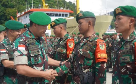 Danrem 172/PWY Sambut Kepulangan Prajurit Yonif 756/WMS: Kalian Prajurit Terbaik dan Terhormat