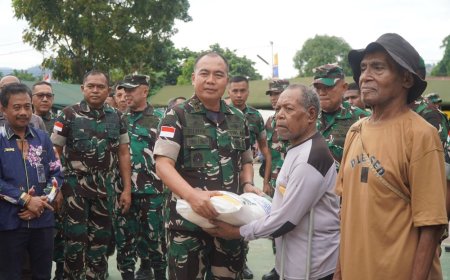 TNI-Bulog Sinergi Gelar Gerakan Pangan Murah di Jayapura