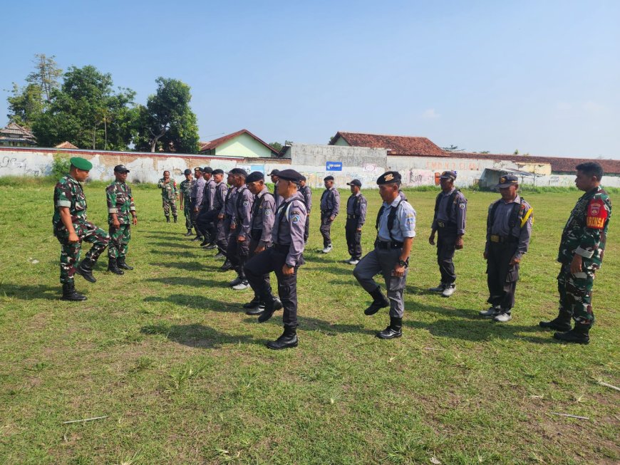 Perkuat Wawasan Kebangsaan dan Disiplin Linmas, Koramil 14 Slawi Gelar Kegiatan Wanwil