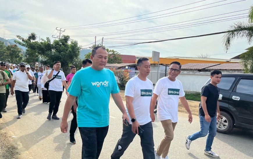 Danrem 172/PWY Meriahkan Funwalk HUT ke-79 BNI Bersama Masyarakat Jayapura