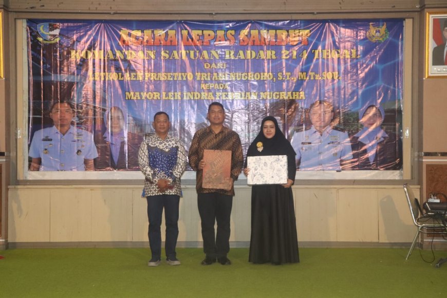 Kodim 0712 Tegal Hadiri Malam Lepas Sambut Komandan Satradar 214 Tegal