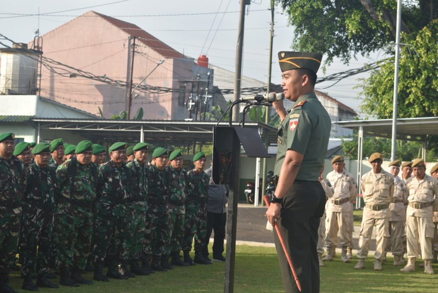 Komandan Kodim 0712 Tegal Sampaikan Jam Komandan Usai Upacara 17-An: Tekankan Bahaya Pinjol Dan Judi Online