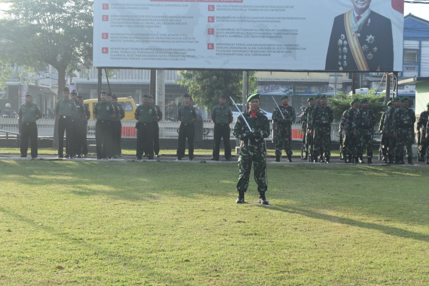 Kodim 0712 Tegal Gelar Upacara 17 Juli 2025, Dandim Bacakan Amanat Kasad