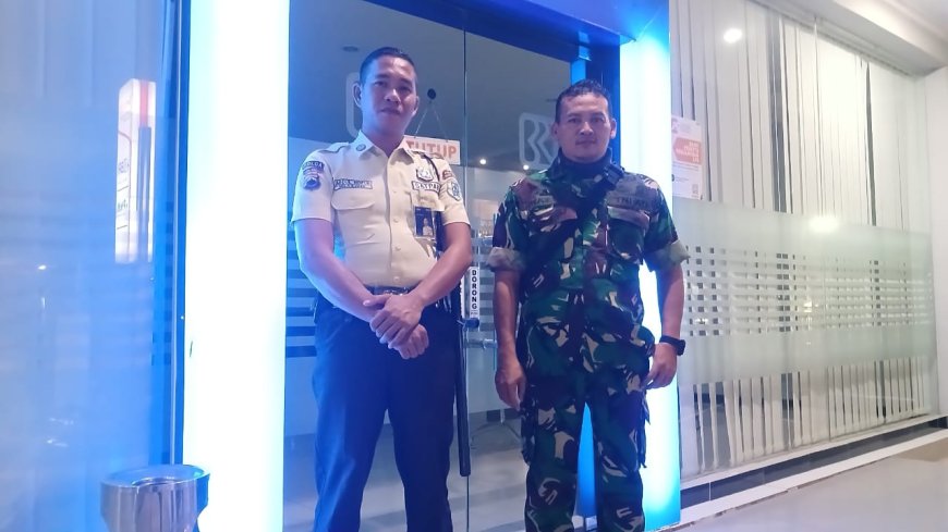 Babinsa Koramil 08 Talang Laksanakan Patroli dan Pembinaan Keamanan Malam Hari di BRI Unit Talang
