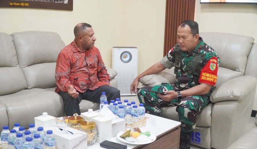 Danrem 172/PWY Dan Bupati Pegunungan Bintang Sepakat Perkuat Stabilitas Dan Pembangunan