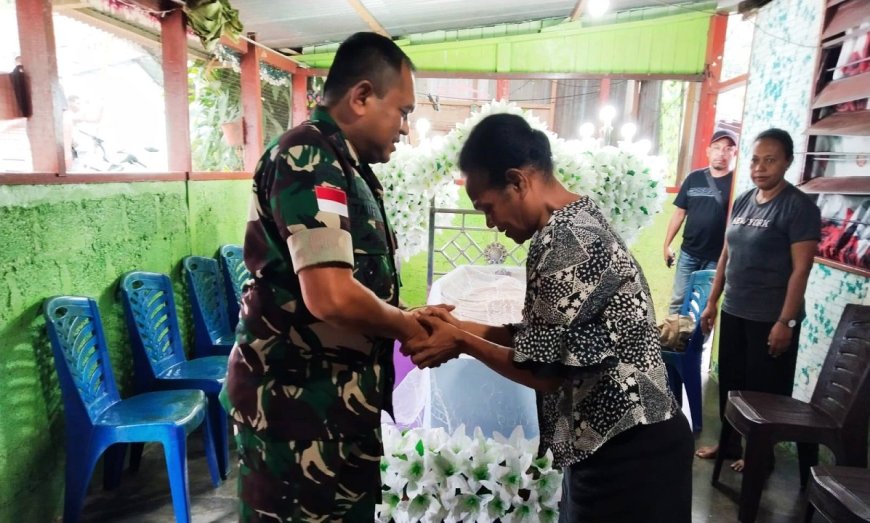 Sampaikan Belasungkawa ke Rumah Duka, Dandim Jayapura: Selamat Jalan Prajurit Terbaik Jasamu Abadi
