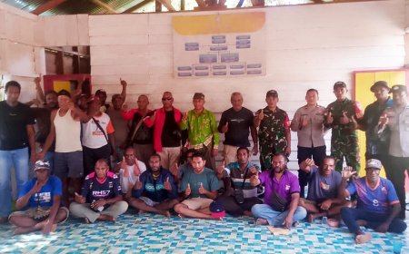 Babinsa Koramil Muting Hadiri Rapat Masyarakat Adat Dukung Percepatan Pemekaran Kabupaten Sandawi