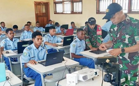 Wujudkan Generasi Muda Berkarakter, Babinsa Koramil Muara Tami Dampingi Tes Psikologi dan IQ Siswa SMA Unggulan Taruna Cenderawasih