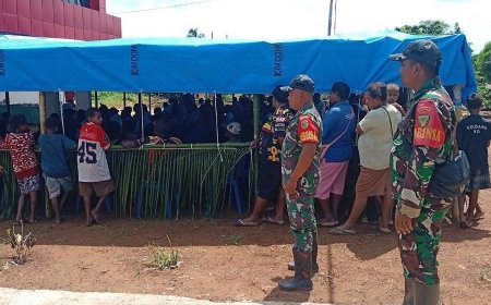 Babinsa Koramil 1707-02/Merauke Hadiri Peresmian Puskesmas Proto Taip di Kampung Wayau