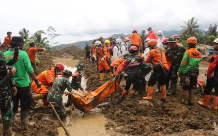 23 Alat Berat Dikerahkan Pencarian Korban Longsor Situkung Terus Dikebut