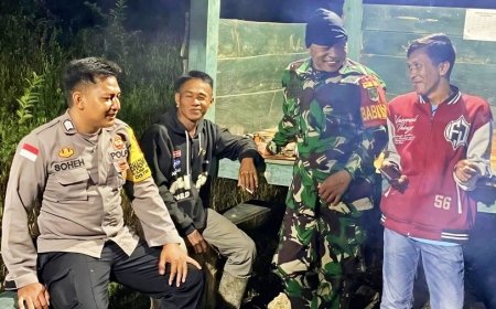 Dari Miras hingga Kendaraan Bodong, Imbauan Babinsa dan Bhabinkamtibmas Kepada Warga Saat Patroli