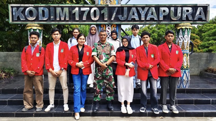 Kasdim 1701/Jayapura Ajak Mahasiswa Yapis Papua Bersatu Menangkal Radikalisme dan Separatisme